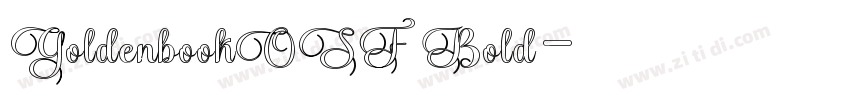 GoldenbookOSF Bold字体转换